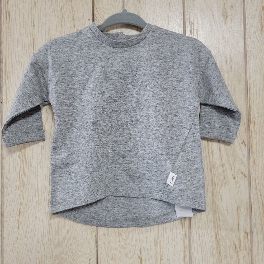 Miles the Label Gray Baby Pullover Sweater 3M
